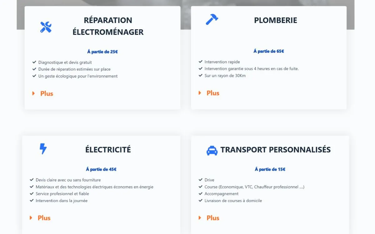 Autre page du site ACTS 83